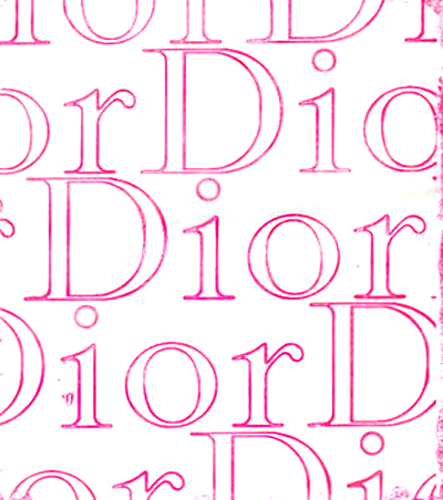 Anielka Hampson Print Dior Pop Pink